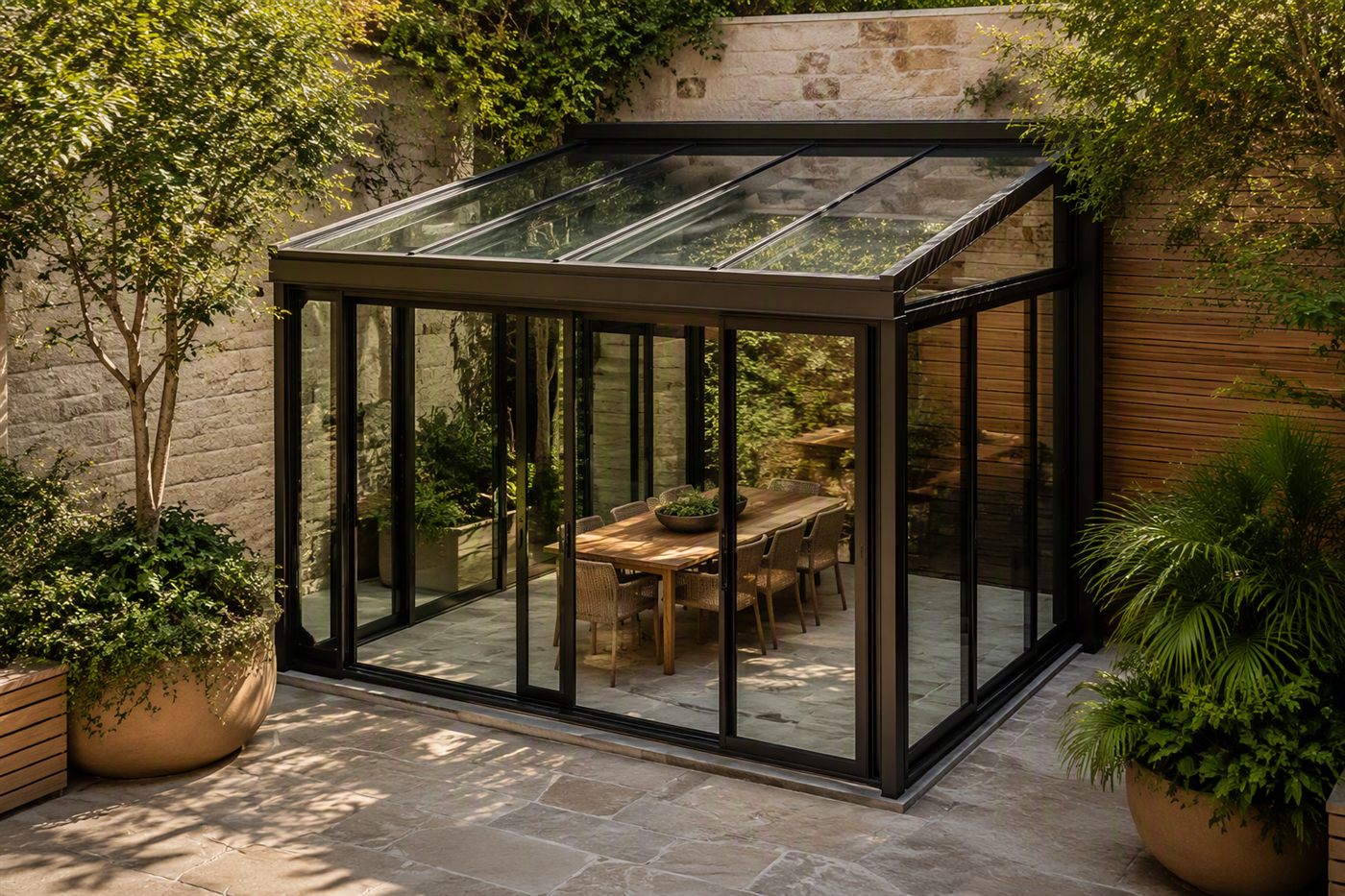 Private Courtyard Sunroom